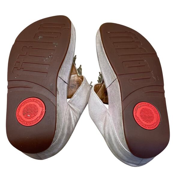 Fit Flop Women's Cha Cha Thong Sandal Size 5 Good Used Condition Stained - Picture 6 of 9